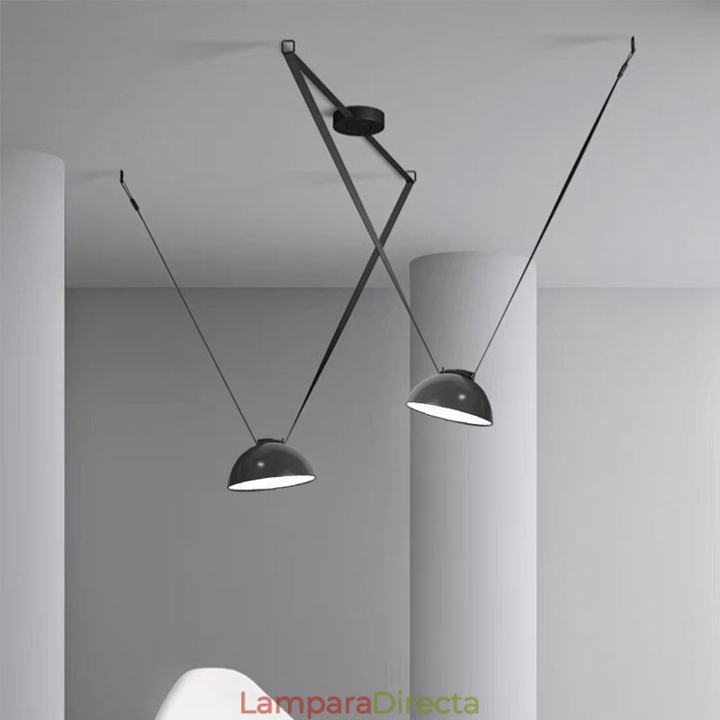 Lámpara colgante con forma de cinturón, estilo europeo simple Wabi Sabi, lámpara de techo con forma de cinturón
