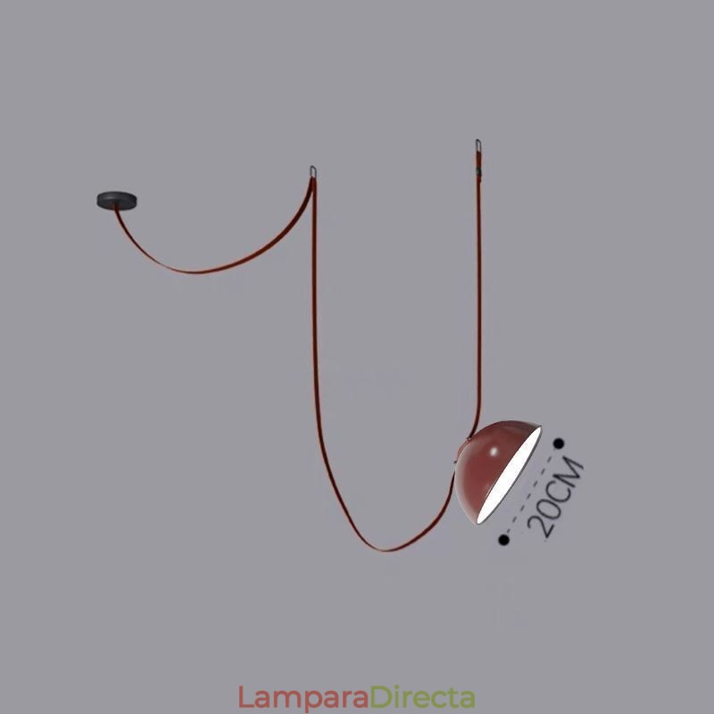 Lámpara colgante con forma de cinturón, estilo europeo simple Wabi Sabi, lámpara de techo con forma de cinturón