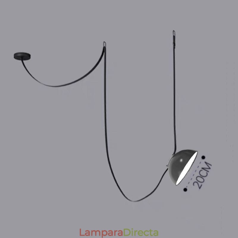 Lámpara colgante con forma de cinturón, estilo europeo simple Wabi Sabi, lámpara de techo con forma de cinturón