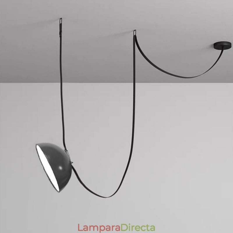 Lámpara colgante con forma de cinturón, estilo europeo simple Wabi Sabi, lámpara de techo con forma de cinturón