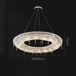 Lámpara colgante de cristal moderna, lámpara de techo de lujo.