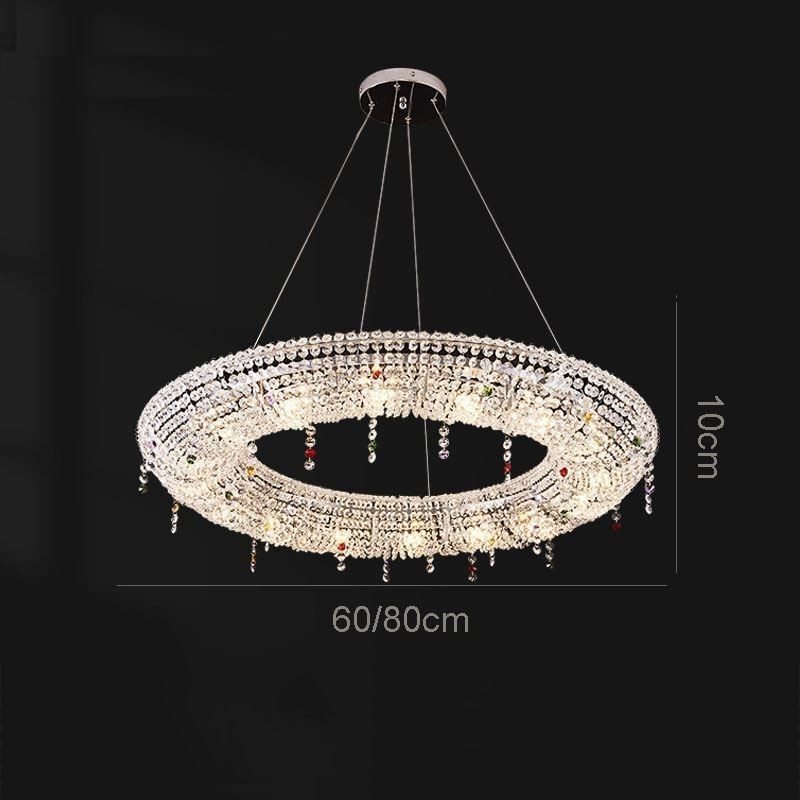 Lámpara colgante de cristal moderna, lámpara de techo de lujo.