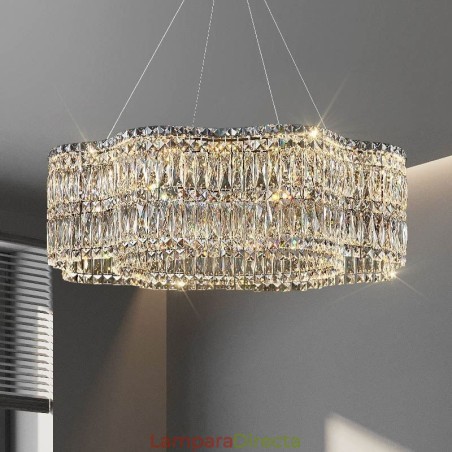 Lámpara de techo de cristal moderna y sencilla con decoración colgante. Lámpara de techo de cristal moderna y sencilla con decoración colgante.