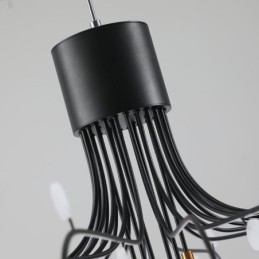 Lámpara colgante nórdica creativa blanca natural, 30 luces