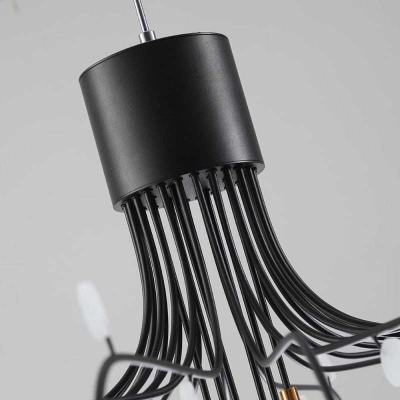 Lámpara colgante nórdica creativa blanca natural, 30 luces