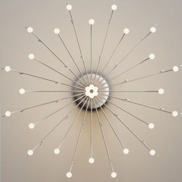 Lámpara colgante nórdica creativa blanca natural, 30 luces