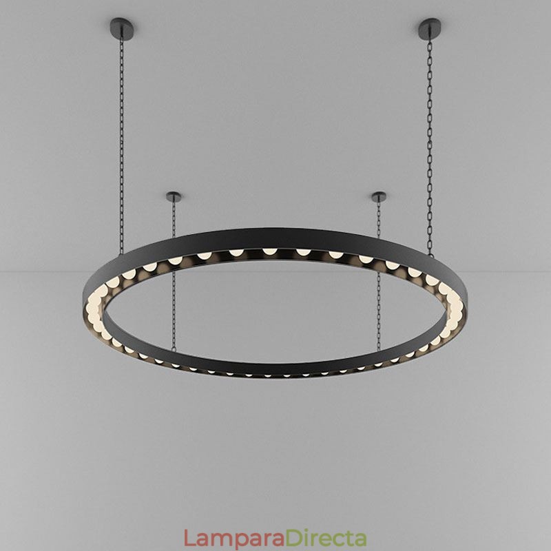 Lámpara colgante americana de hierro forjado retro con decoración de techo