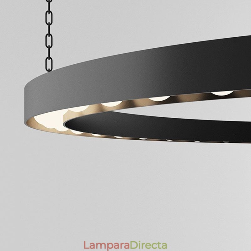 Lámpara colgante americana de hierro forjado retro con decoración de techo