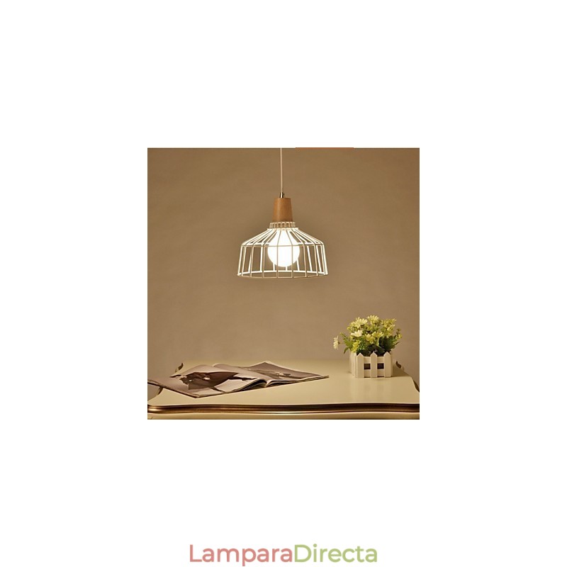 Iluminación de araña de metal sencilla