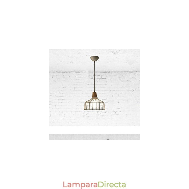 Iluminación de araña de metal sencilla