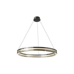 Lámpara colgante de techo de cristal circular de 60 y 80 cm con atenuación tricromática