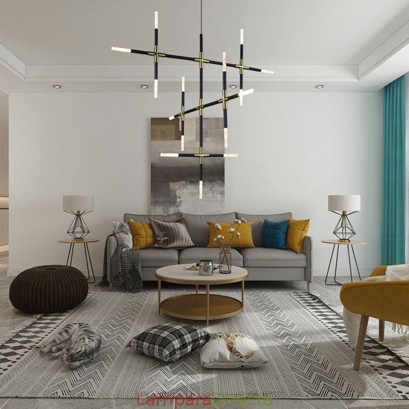Lámpara colgante de empalme blanco cálido, lámpara de techo creativa, lámpara de combinación DIY