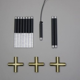 Lámpara colgante de empalme blanco cálido, lámpara de techo creativa, lámpara de combinación DIY