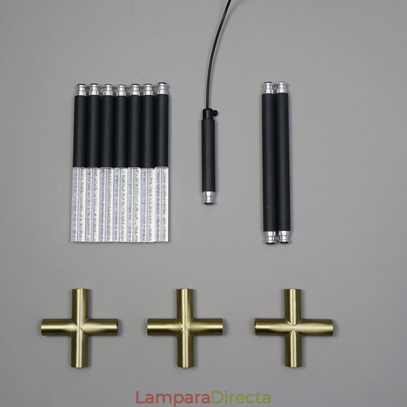 Lámpara colgante de empalme blanco cálido, lámpara de techo creativa, lámpara de combinación DIY