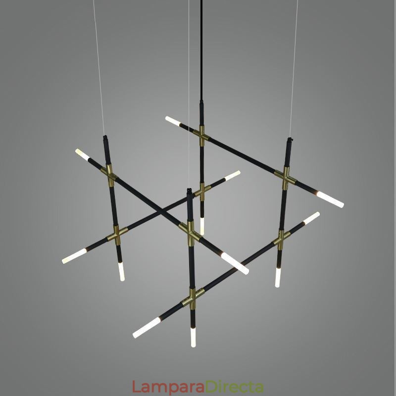 Lámpara colgante de empalme blanco cálido, lámpara de techo creativa, lámpara de combinación DIY