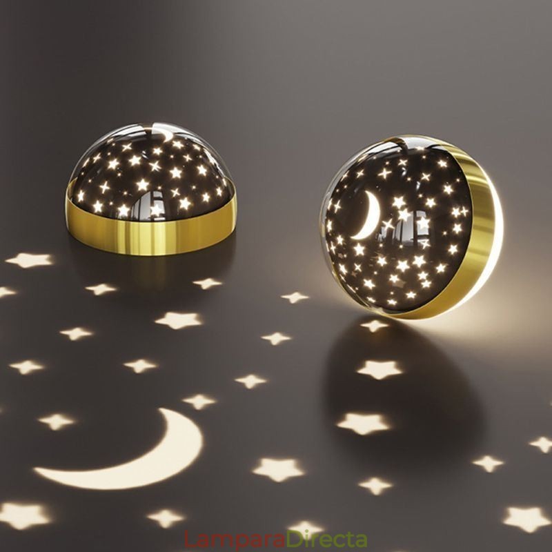 Lámpara colgante minimalista de hierro forjado acrílico con forma de estrella y anillo de techo