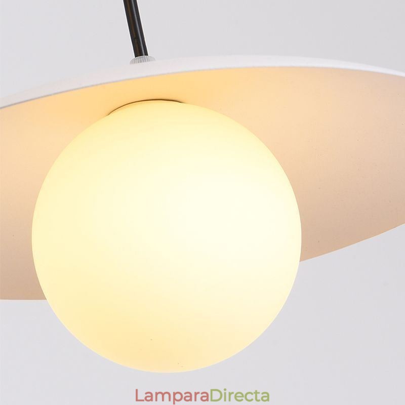 Lámpara de techo nórdica creativa con disco G9 de hierro forjado