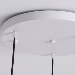 Lámpara de techo nórdica creativa con disco G9 de hierro forjado