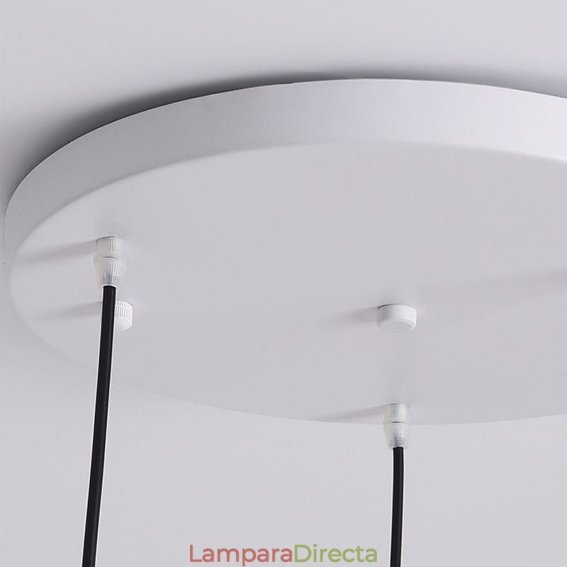 Lámpara de techo nórdica creativa con disco G9 de hierro forjado