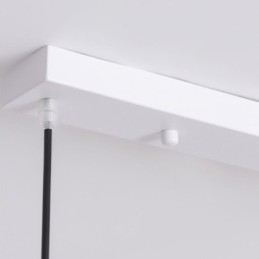 Lámpara colgante nórdica creativa de hierro forjado G9 con ondas.