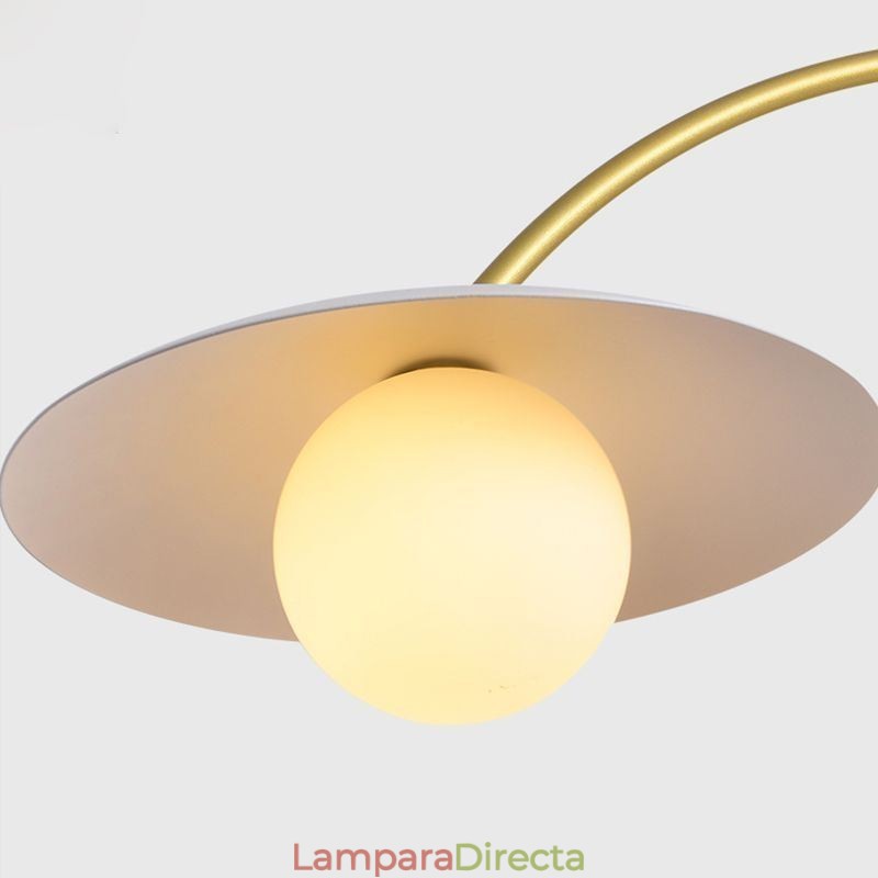 Lámpara colgante nórdica creativa de hierro forjado G9 con ondas.