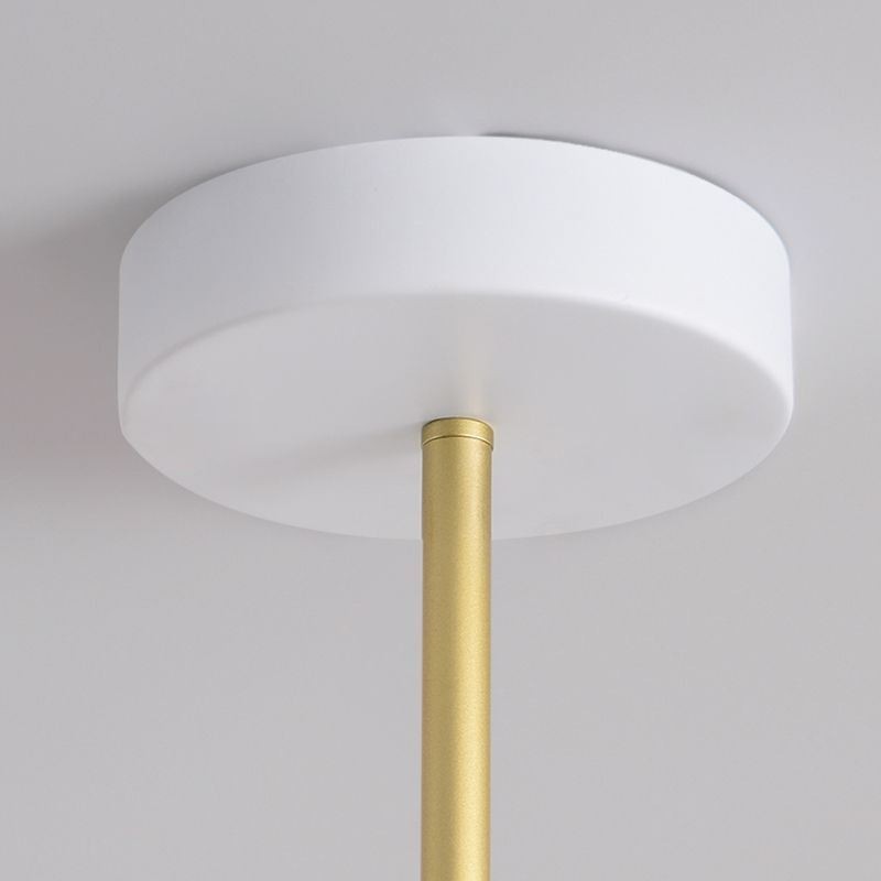 Lámpara colgante nórdica creativa de hierro forjado G9 con disco de techo