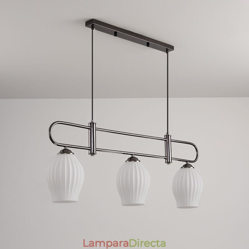 Lámpara colgante nórdica de hierro forjado con diseño creativo de estambre