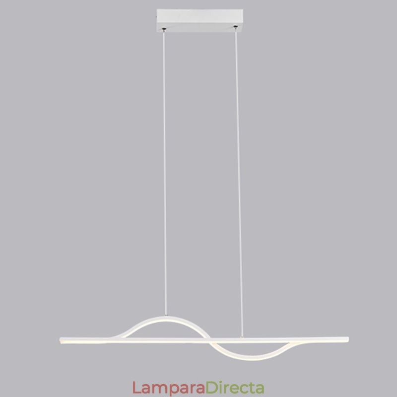 Lámpara colgante elegante de aluminio con ondas artísticas para el techo