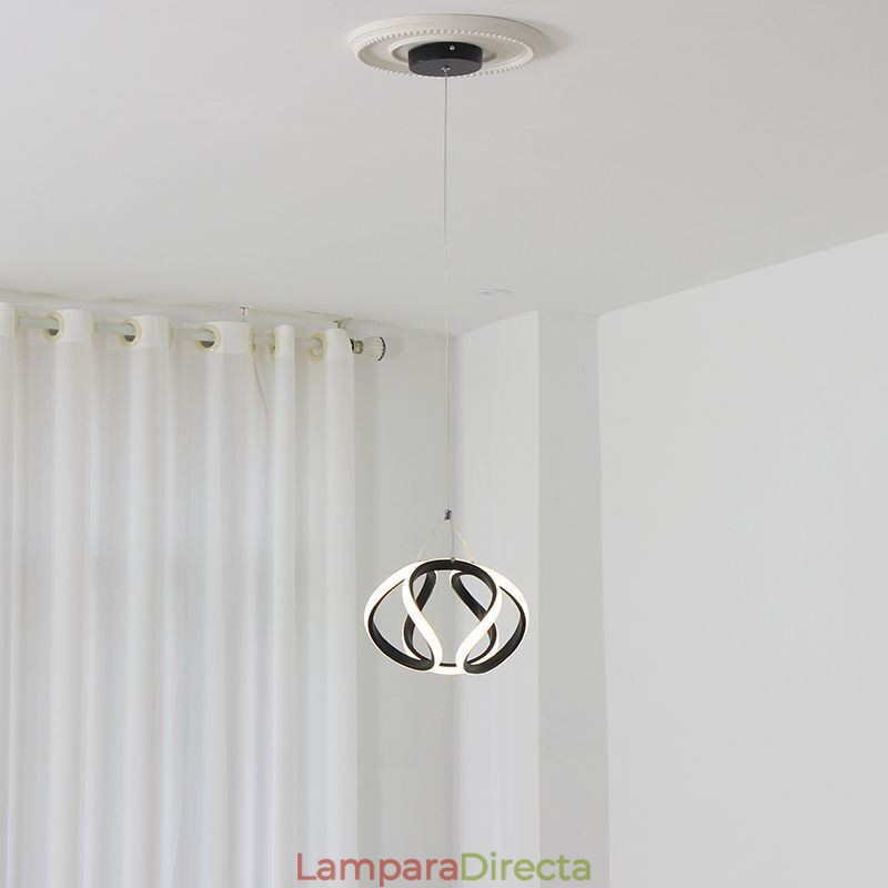Lámpara colgante de aluminio con diseño de calabaza pequeña
