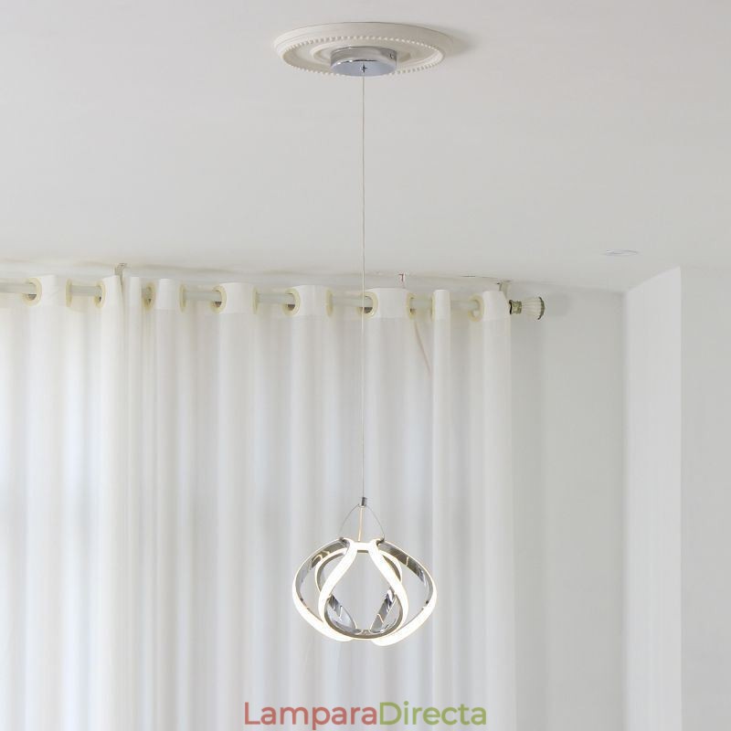 Lámpara colgante de aluminio con diseño de calabaza pequeña