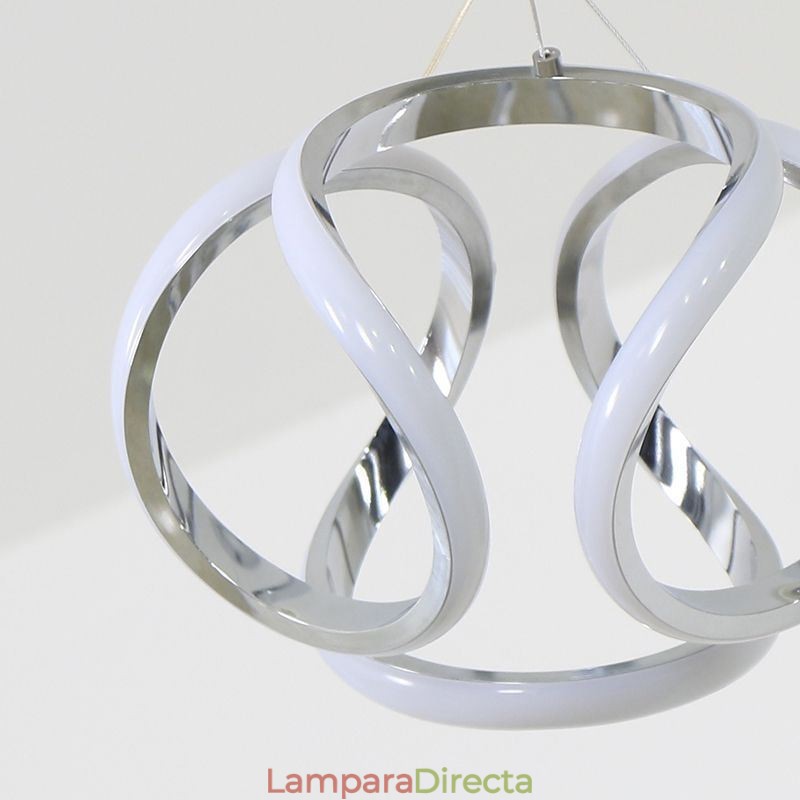 Lámpara colgante de aluminio con diseño de calabaza pequeña