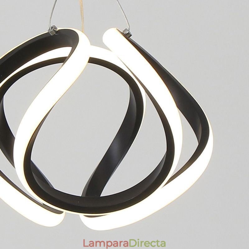 Lámpara colgante de aluminio con diseño de calabaza pequeña