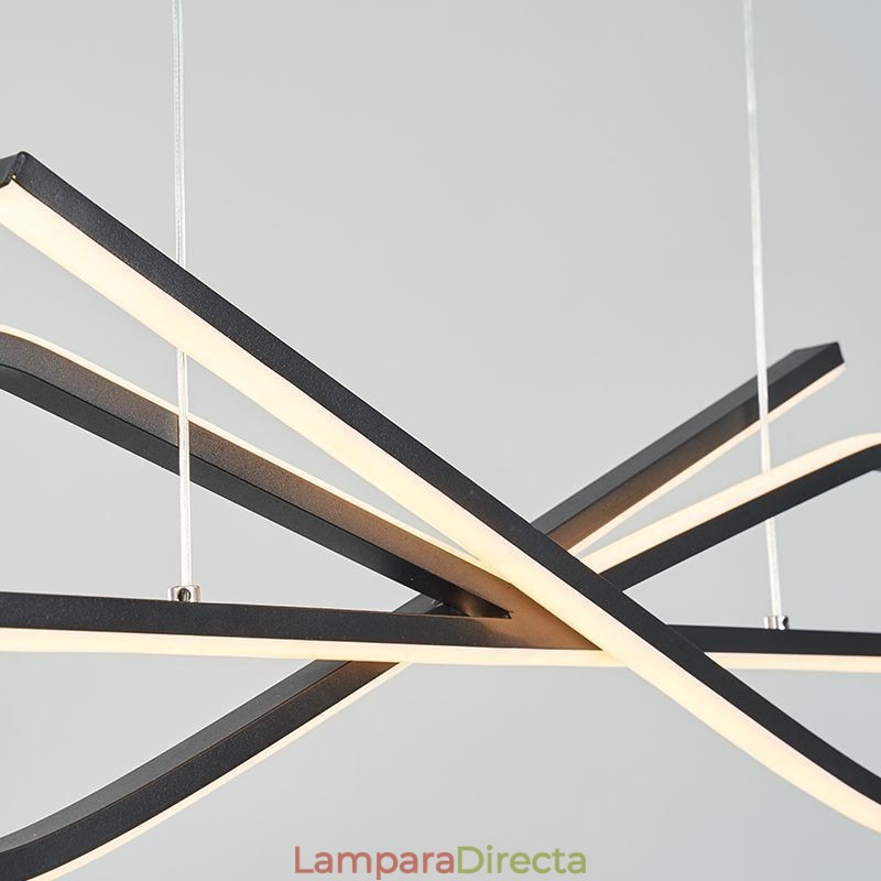 Lámpara colgante sencilla de aluminio con lazo artístico para el techo