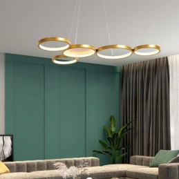 Lámpara colgante elegante de aluminio para techo artístico