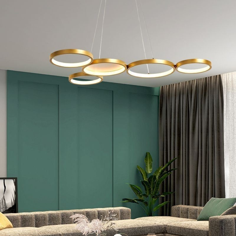 Lámpara colgante elegante de aluminio para techo artístico
