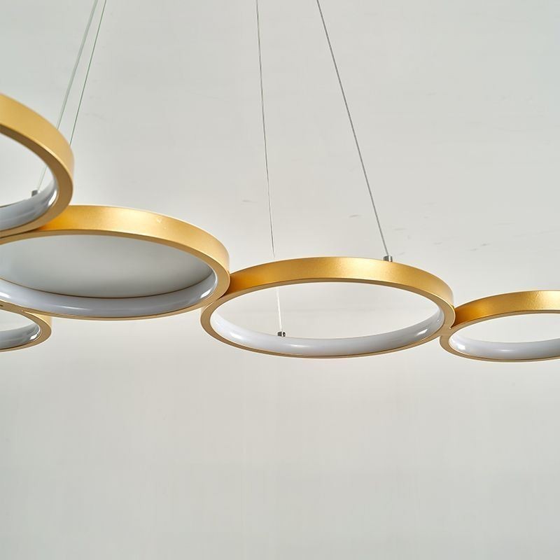 Lámpara colgante elegante de aluminio para techo artístico