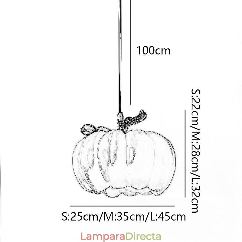Lámpara colgante de calabaza retro japonesa, luces de techo creativas