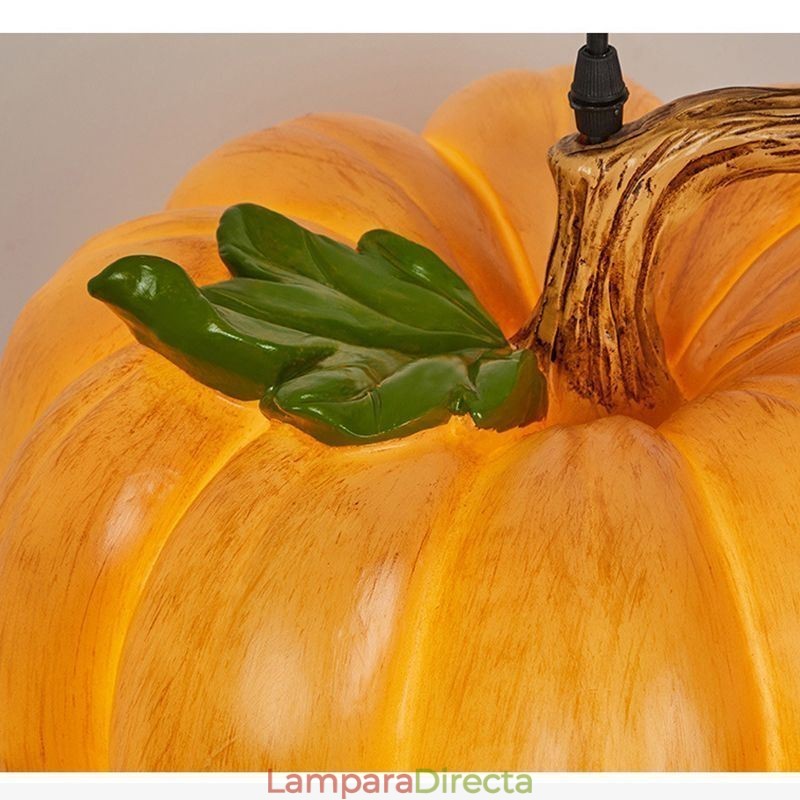 Lámpara colgante de calabaza retro japonesa, luces de techo creativas