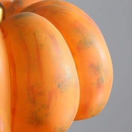 Lámpara colgante de calabaza de una sola cabeza, lámpara de techo retro japonesa