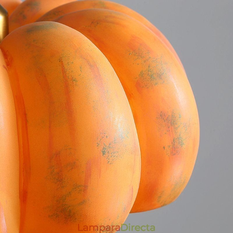 Lámpara colgante de calabaza de una sola cabeza, lámpara de techo retro japonesa