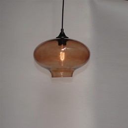 Lámpara colgante con diseño de burbujas, 1 luz, minimalista, de hierro pintado