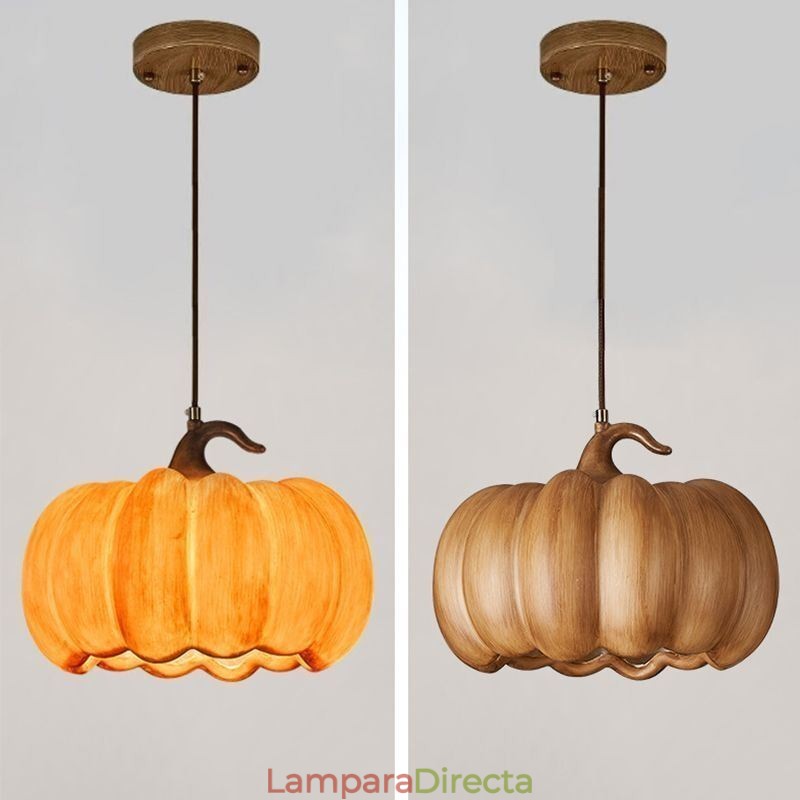 Lámpara colgante de calabaza creativa, lámpara de techo retro japonesa.