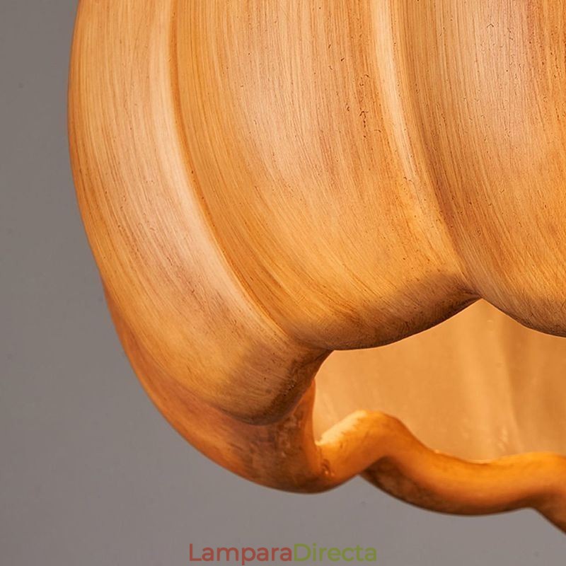 Lámpara colgante de calabaza creativa, lámpara de techo retro japonesa.