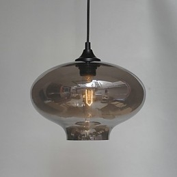 Lámpara colgante con diseño de burbujas, 1 luz, minimalista, de hierro pintado