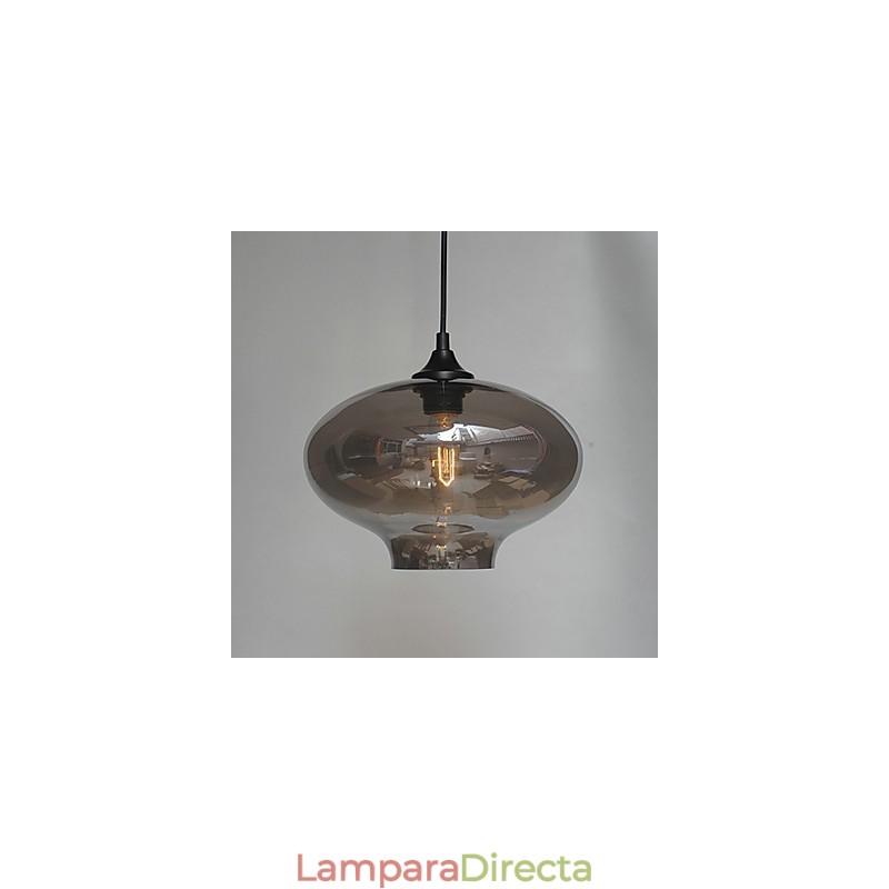 Lámpara colgante con diseño de burbujas, 1 luz, minimalista, de hierro pintado
