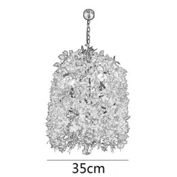 Lámpara de araña moderna de estilo industrial decorativa con luz vegetal para tienda de música