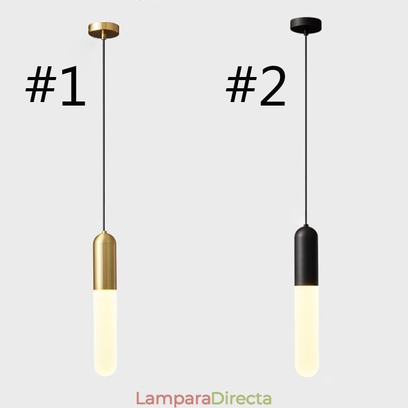 Lámpara colgante moderna esmerilada Lámpara colgante cepillada