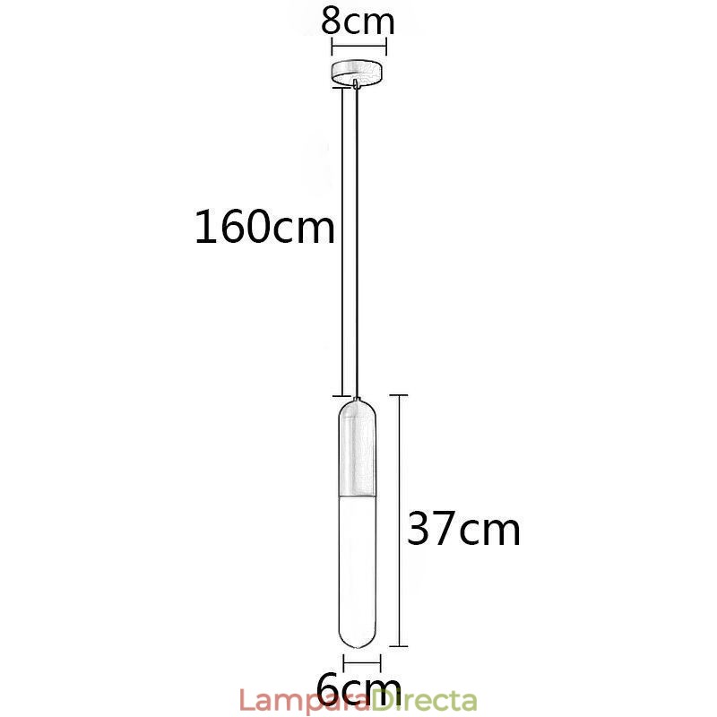 Lámpara colgante moderna esmerilada Lámpara colgante cepillada