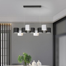 Lámpara colgante hexagonal moderna con combinación creativa