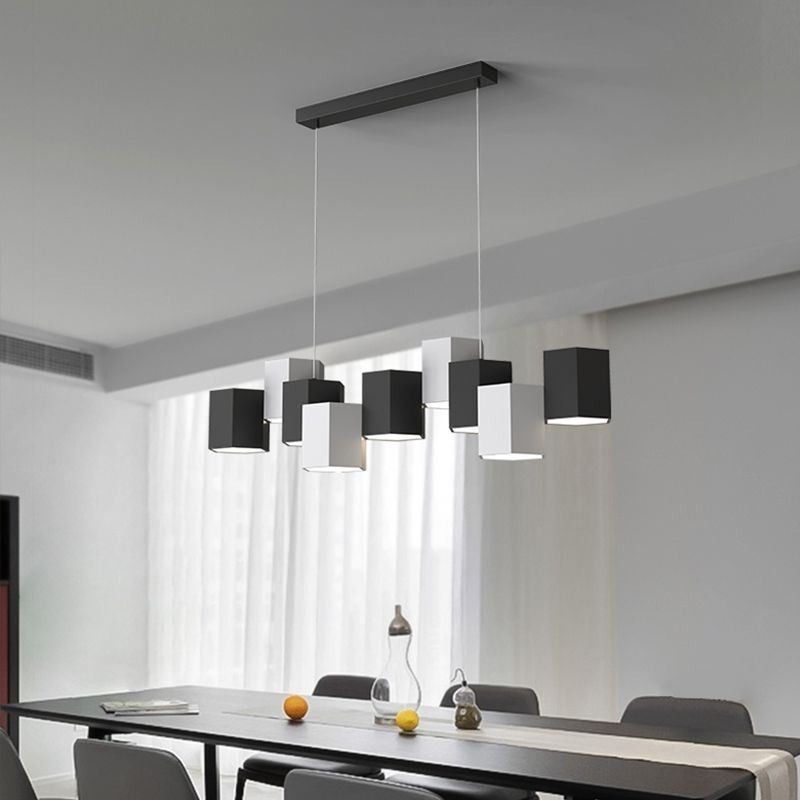 Lámpara colgante hexagonal moderna con combinación creativa